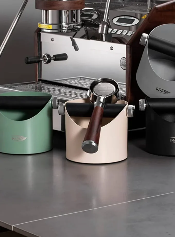 IKAPE Espresso Knock Box for Coffee Grounds