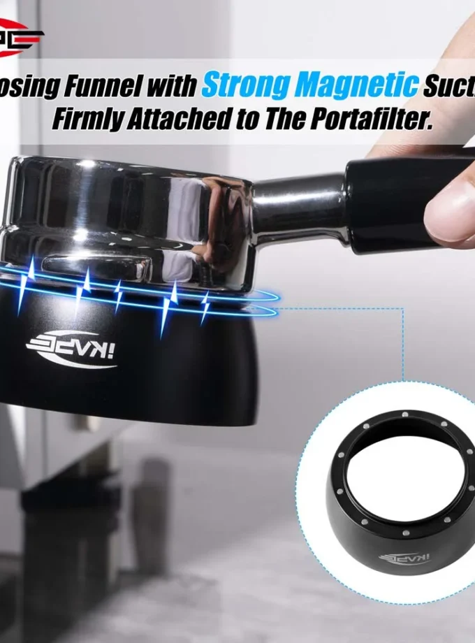 IKAPE Magnetic Dosing Funnel with Puck Screen (51/54/58mm)