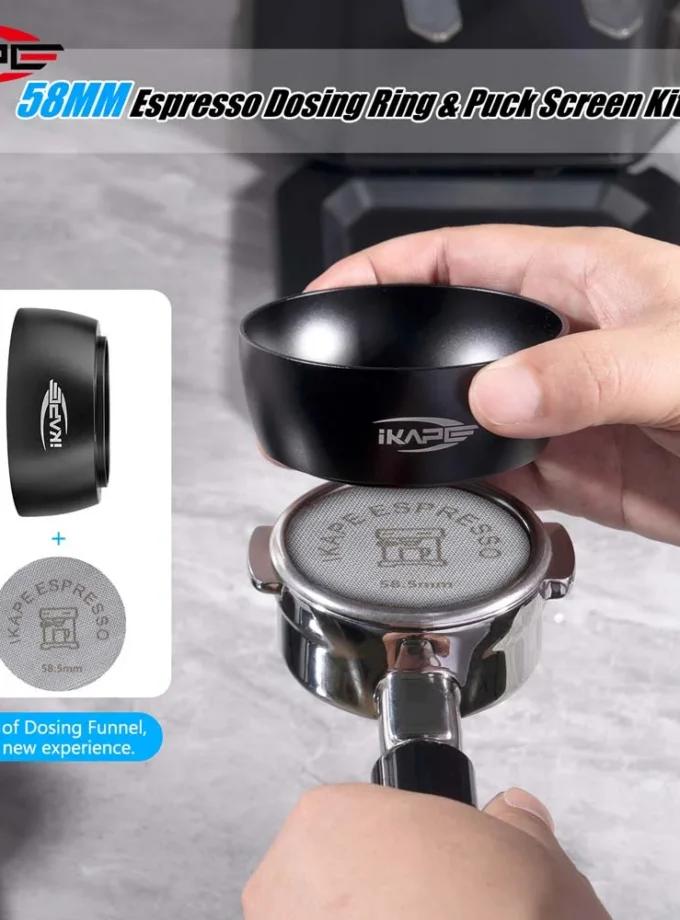 IKAPE Magnetic Dosing Funnel with Puck Screen (51/54/58mm)