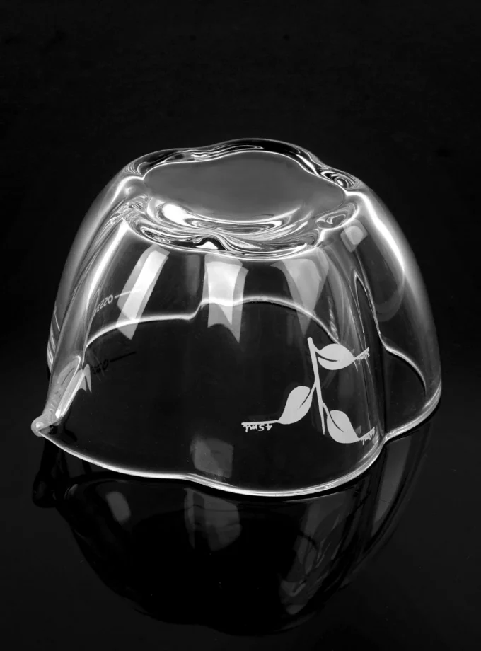 IKAPE Espresso Measuring Cup Glass Petal Edition