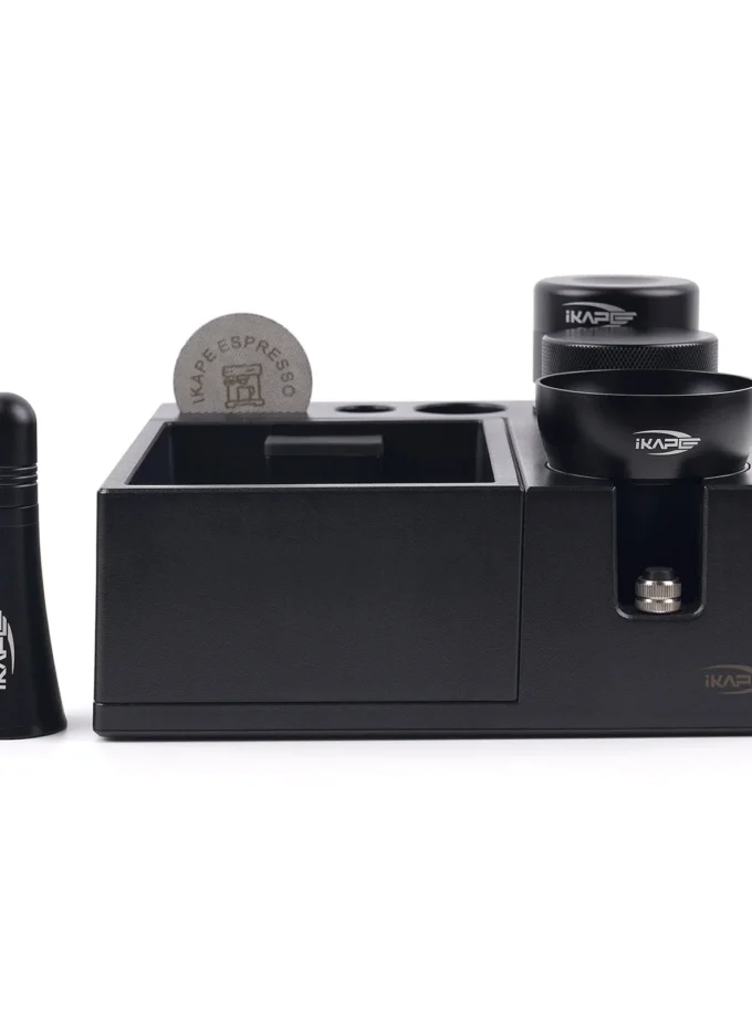 IKAPE Espresso Set — Distributor, Knock Box & Puck Prep (51-58mm)