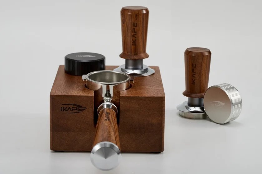 IKAPE wooden tamper station