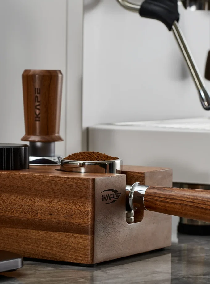 IKAPE Wooden Espresso Tamper Station Base (51/54/58mm)