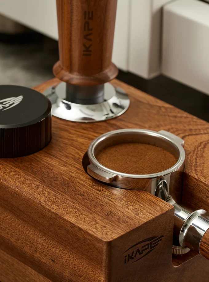 IKAPE Wooden Espresso Tamper Station Base (51/54/58mm)