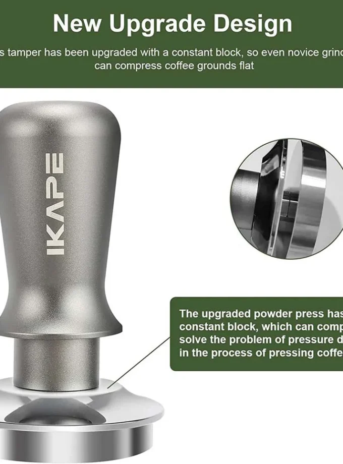 IKAPE V3 Spring Loaded Calibrated Espresso Tamper (45.5-58.35mm)