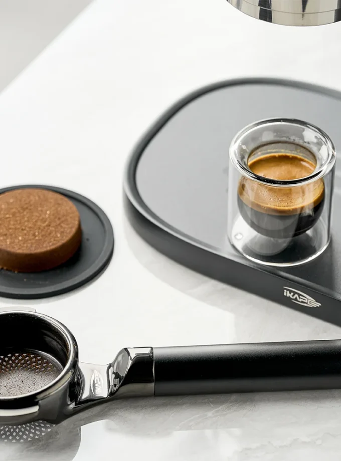 IKAPE KKLUO Flat-Bottom Bottomless Portafilter with Basket