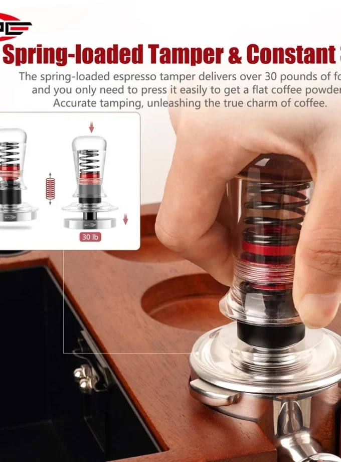 IKAPE V3 Transparent Handle Calibrated Tamper (51/53.3mm)