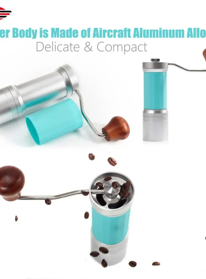 IKAPE Manual Coffee Grinder — Interchangeable Conical Burrs
