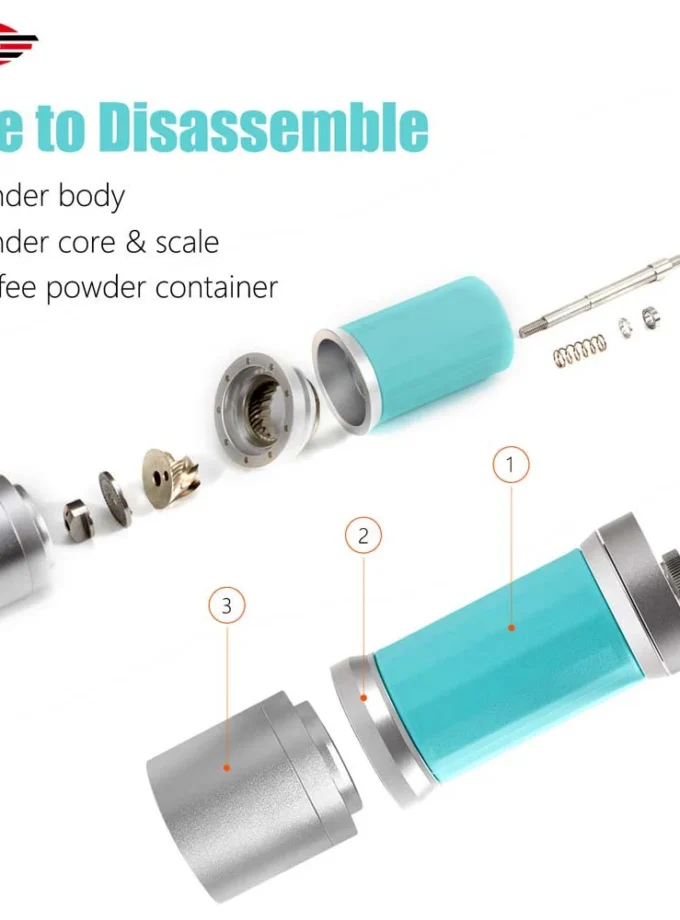 IKAPE Manual Coffee Grinder — Interchangeable Conical Burrs