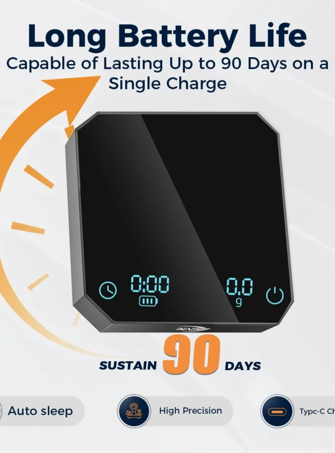 IKAPE Metal Smart Palm Electronic Coffee Scale V3