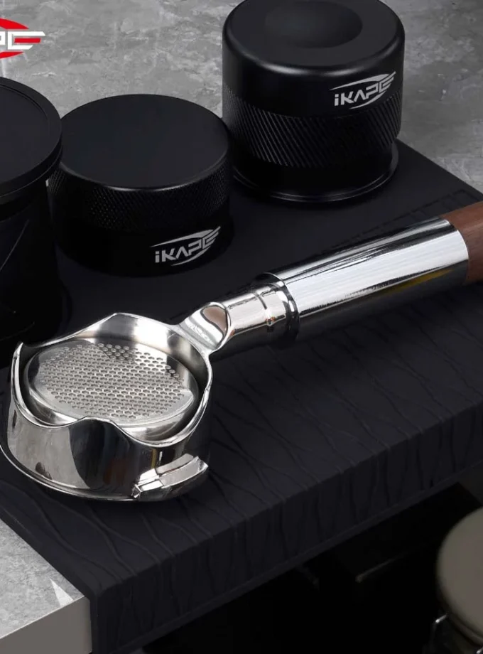 IKAPE Openwork Bottomless Portafilter with Precision Basket