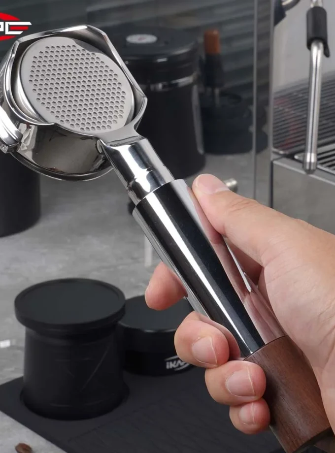 IKAPE Openwork Bottomless Portafilter with Precision Basket