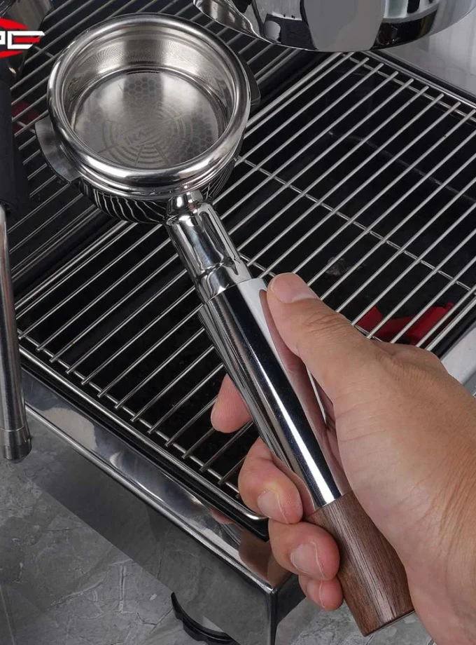 IKAPE Openwork Bottomless Portafilter with Precision Basket