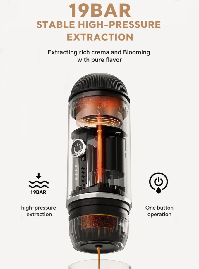 IKAPE Portable Electric Espresso Machine — Hot & Cold