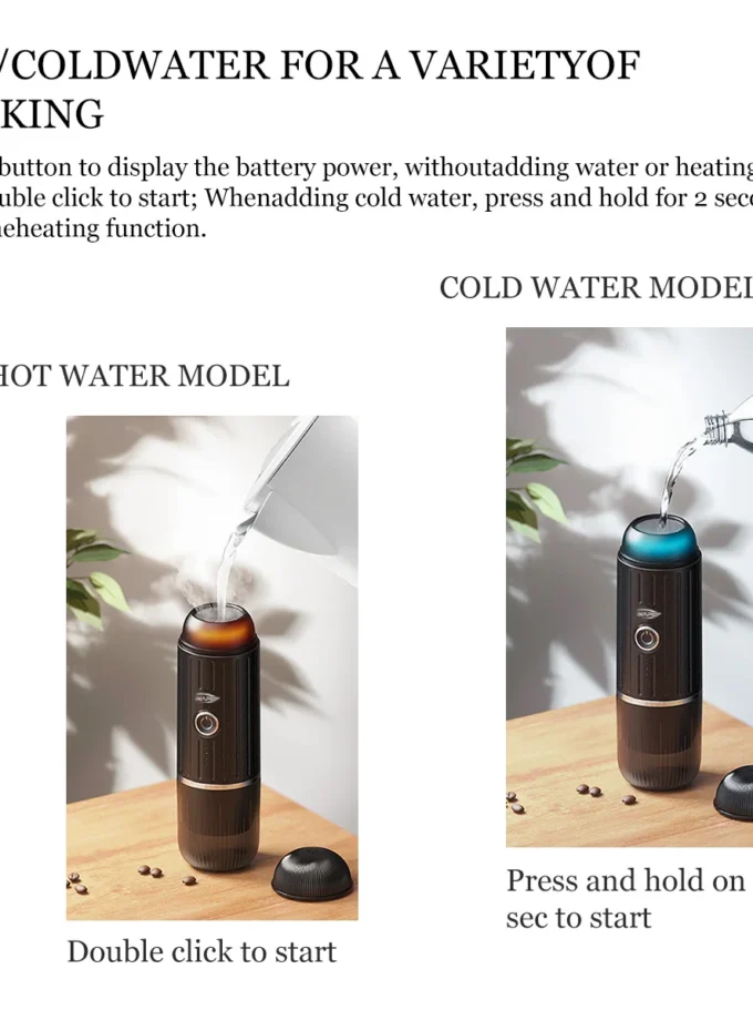 IKAPE Portable Electric Espresso Machine — Hot & Cold