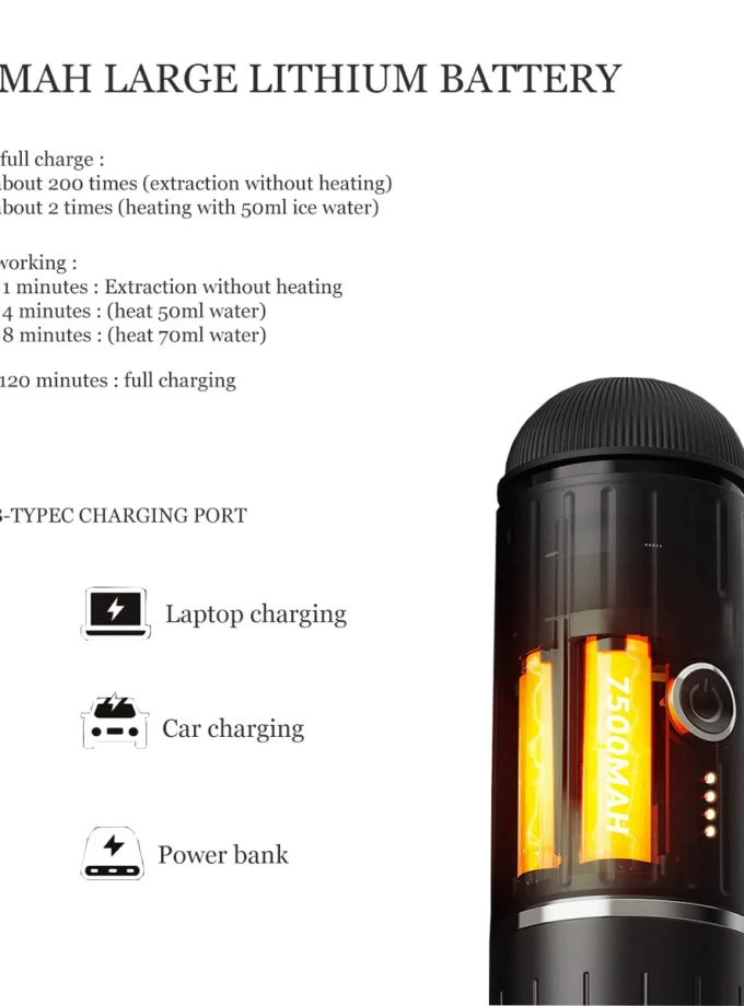 IKAPE Portable Electric Espresso Machine — Hot & Cold