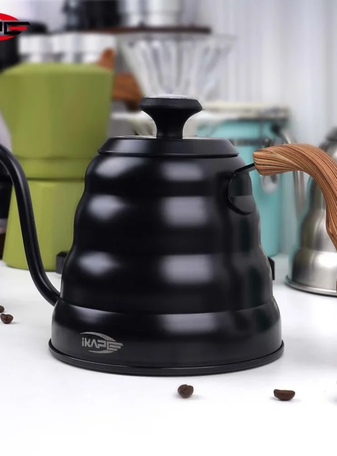 IKAPE 40oz Gooseneck Pour Over Kettle with Thermometer