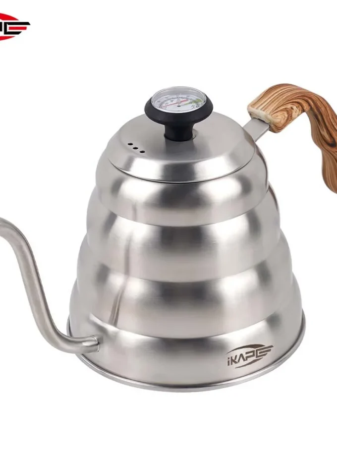 IKAPE 40oz Gooseneck Pour Over Kettle with Thermometer