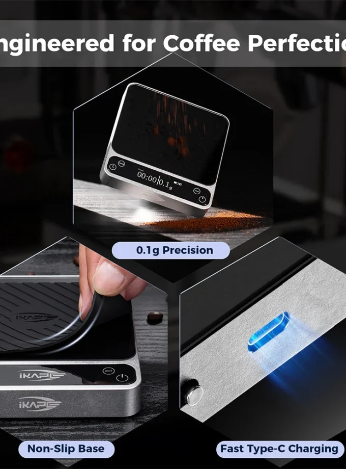IKAPE V2 Pro Smart Bluetooth Espresso Coffee Scale