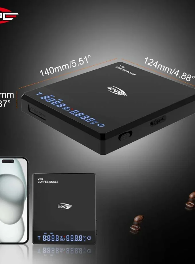 IKAPE V1 Coffee Electronic Scale — Black or White
