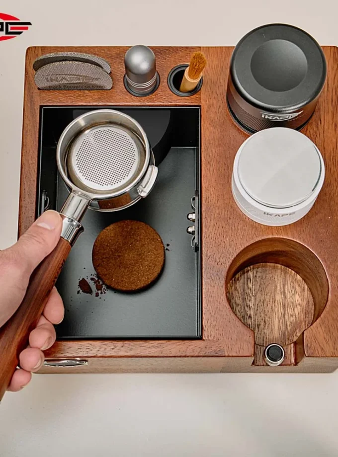 IKAPE V2 Espresso Knock Box & Organizer (51/54/58mm)