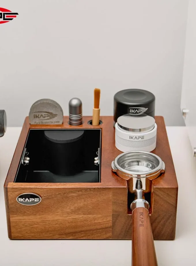 IKAPE V2 Espresso Knock Box & Organizer (51/54/58mm)