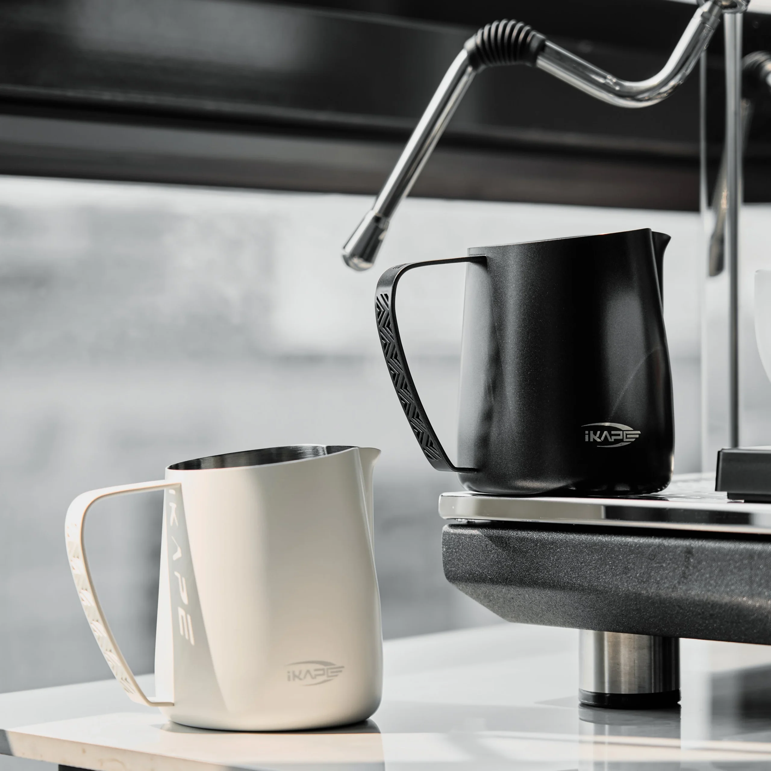 IKAPE Latte Art Pitcher – Hollow-out Handle - Image 2