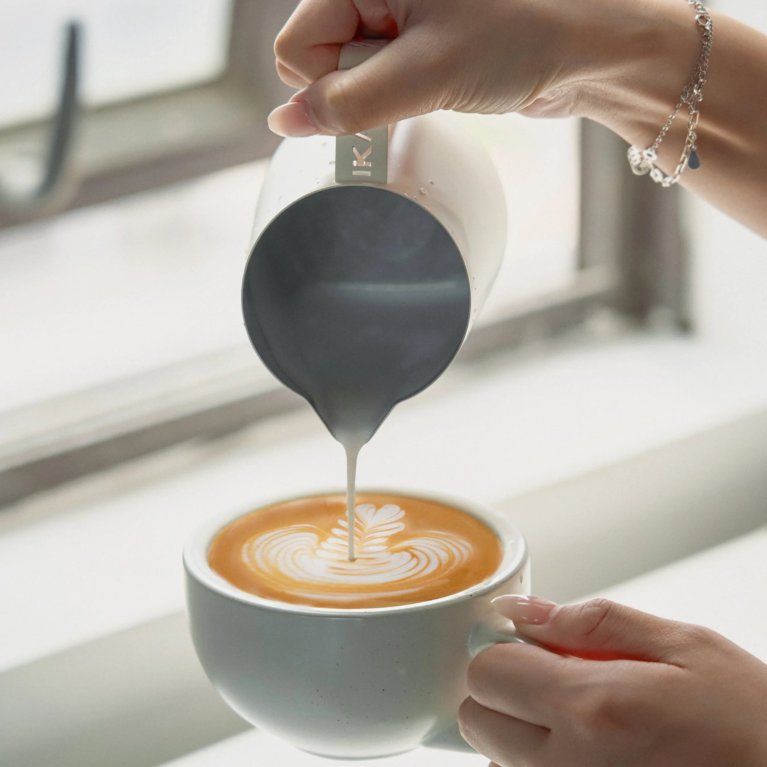 IKAPE Latte Art Pitcher – Hollow-out Handle - Image 8